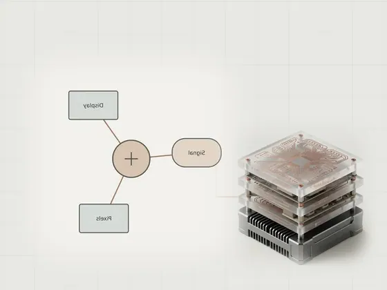 Thumbnail for Reading display modes and refresh rates: a neutral technical concept diagram illustrating reading display modes, set beside a stack of three frosted acrylic plates (Longer reads about hardware and software)