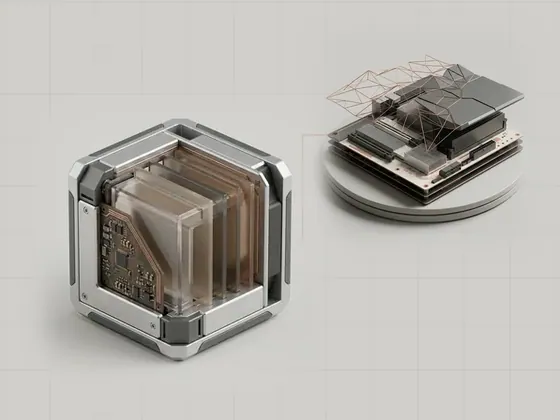 Thumbnail for Desktop composition and surfaces: several frosted glass panes of different warm neutral tints, set beside a wireframe landscape of triangles in fine (Rendering and graphics software)