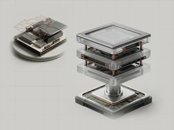 Thumbnail for The Windows graphics model: a stack of three frosted acrylic slabs on a, set beside a wireframe landscape of triangles in fine (Rendering and graphics software)