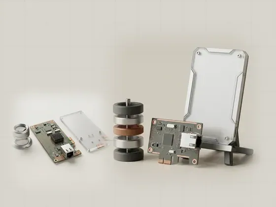 Thumbnail for Checking a driver's version: a frosted acrylic properties panel standing on a desk, set beside a precision inspection set on a matte (Guides to built-in Windows tools)