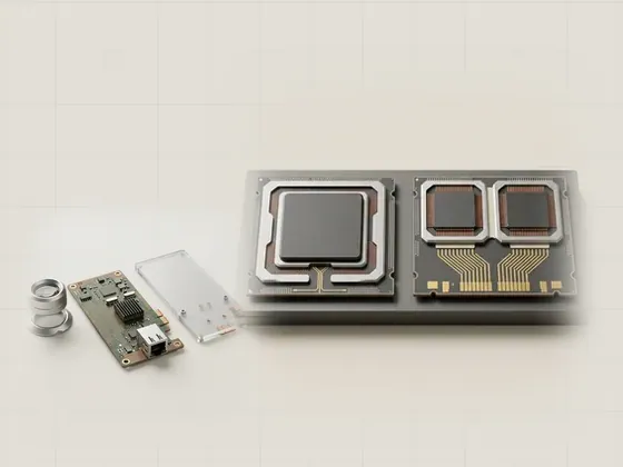 Thumbnail for Checking your system architecture: two processor packages on a plinth, one with a, set beside a precision inspection set on a matte (Guides to built-in Windows tools)