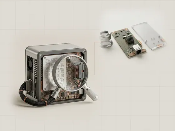 Thumbnail for Finding a device's hardware IDs: an aluminium loupe over the rear of a small, set beside a precision inspection set on a matte (Guides to built-in Windows tools)