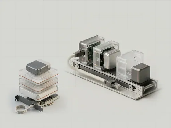 Thumbnail for Packets, frames and the local link: small machined blocks being nested inside larger frosted acrylic, set beside a vertical stack of four frosted acrylic (Network adapters and protocol layers)