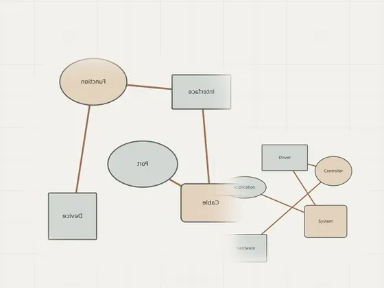 Thumbnail for Investigating an unrecognized peripheral: an unbranded relationship diagram explaining investigating an unrecognized peripheral, set beside an unbranded relationship diagram explaining troubleshooting (Troubleshooting)